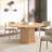 Round Dining Table for 4-6 People, Kitchen Table with Bump Texture Base-121780067-121780068