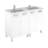 Logic 47.3'' Double Bathroom Vanity with Ceramic Top-46357536