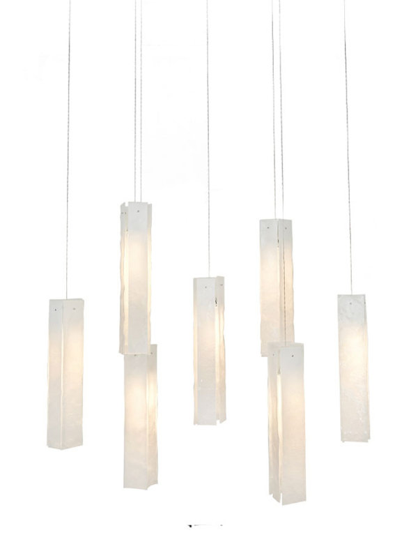 7 - Light Pendant, White, 12
