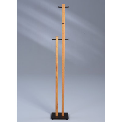 Annadale Solid Wood Freestanding Coat Rack