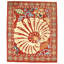 Suzani Wool Oriental Area Rug in Red/Ivory/Light Green