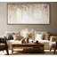 Art mural encadré sur toile - Auvent en forme de glycine lavande douce avec décor de pleine lune - 16 po x 24 po, 24 po x 36 po-247907251-247907255