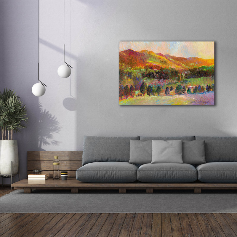 «Colorado Sunset» par Richard Wallich, art mural sur toile, H 40 po x l 60 po x P 1,5 po