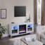 Console 70 po avec foyer et foyer 70 po
