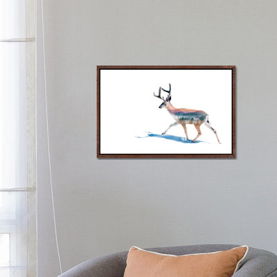 Winter Deer 1 Piece Wall Art on Canvas