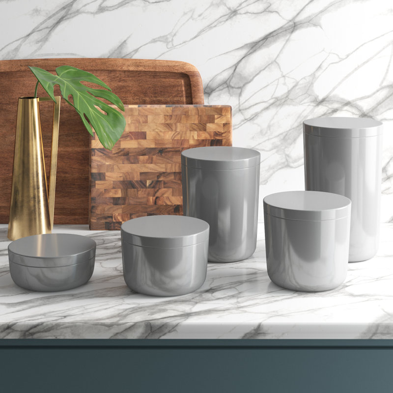 Chancy Melamine Canister - Set of 5