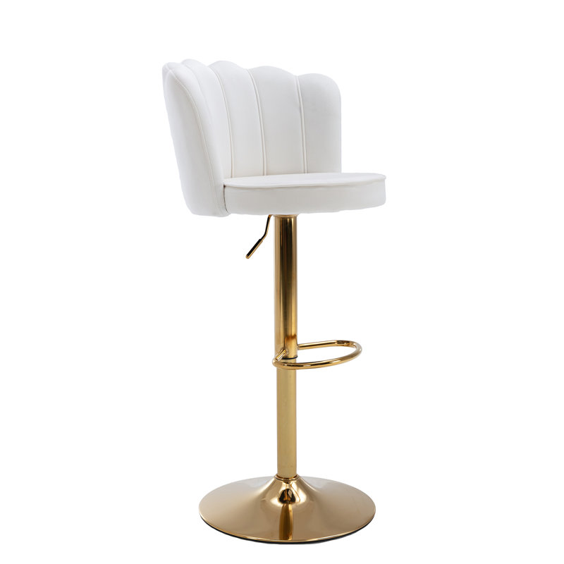 Tabouret à hauteur réglable Ludka, Beige