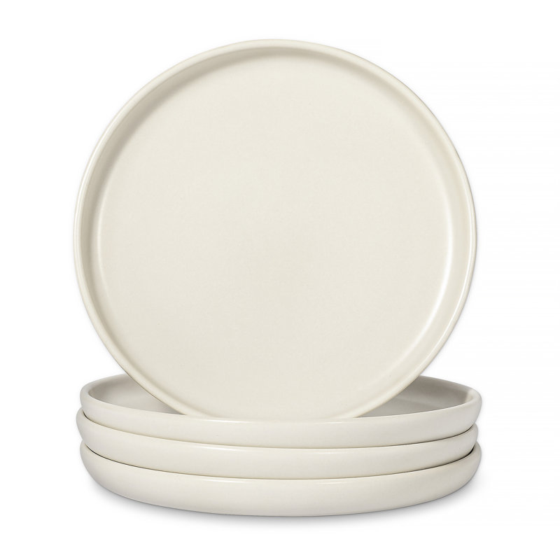 Assiettes à salade 8 "Mesa Ceramics Uno, Gris clair