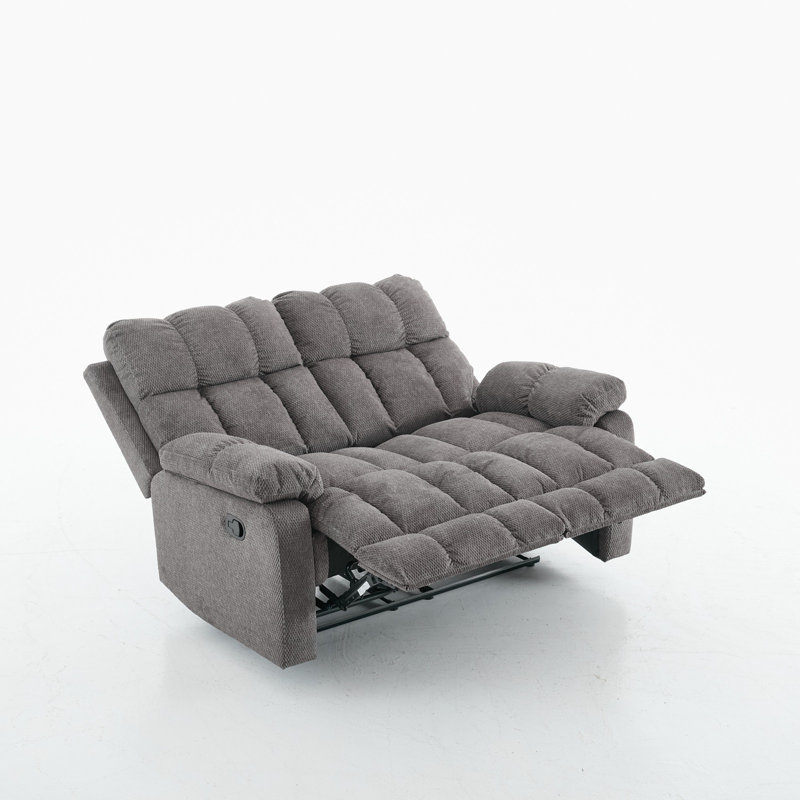 2 Seater Fabric Reclining Loveseat