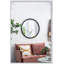 Miroir circulaire 32 po avec cadre perlé en métal