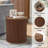 Fluted Round End Table Set-1066596407