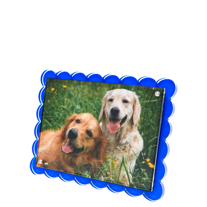 Floater Picture Frame, Blue, 6" W x 8" H