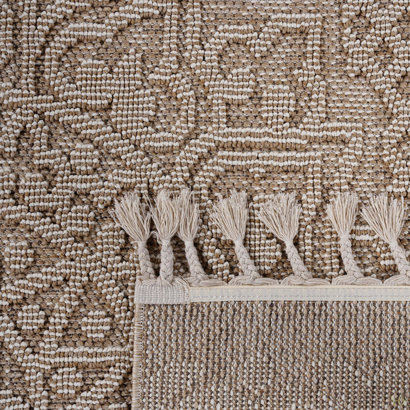 Tapis intérieur / extérieur Collection 8X10 / Medallion, Rectangle 7 pi 9 po x 10 pi