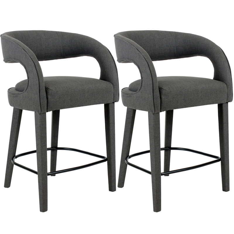(Ensemble de 2) Tabouret de comptoir Udon, Gris
