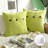 Linen Square 18" Throw Pillow with Coconut Shell Button Closure-716707857-690617142-690617139
