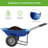 Best Choice Products Dual-Wheel Home Wheelbarrow Yard Garden Cart For Lawn, Construction-100043762