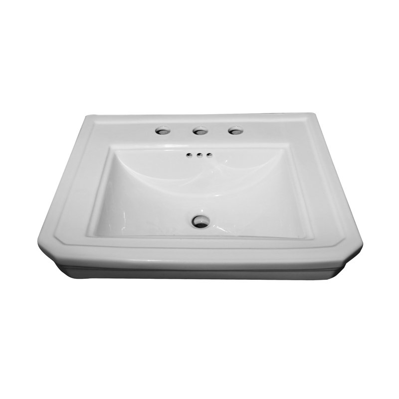 Caisson rectangulaire avec trop-plein Drew, H 35,25 po x l 21,125 po x L 30,25 po, Centres de 8 po