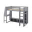 Lit mezzanine simple avec bureau-1375409093