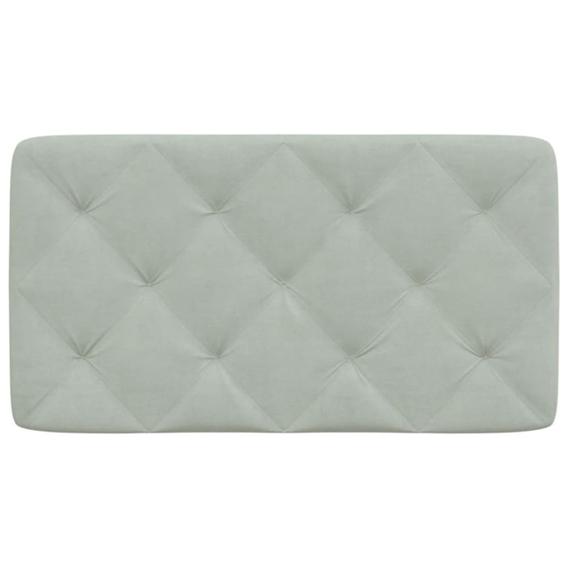 Frechette Headboard, 48cm H x 102cm W x 6cm D, Light Grey