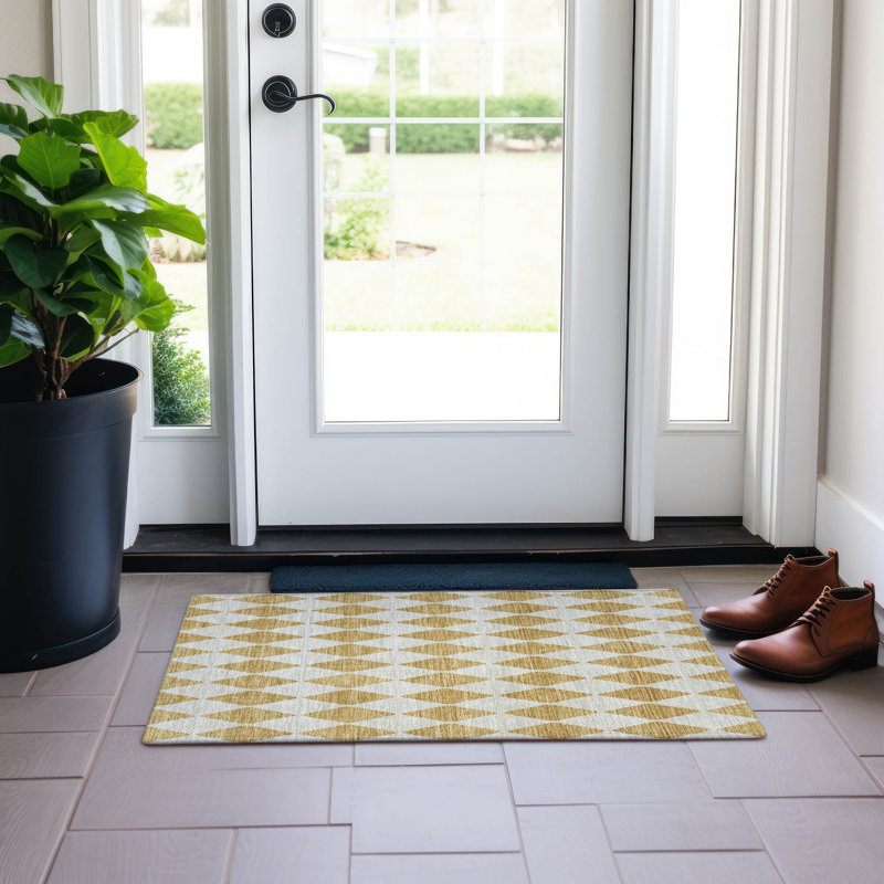 Tapis intérieur / extérieur Fayme, Rectangle 1 pi 8 po x 2 pi 6 po