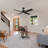 52" Pull Chain Indoor Ceiling Fan with Light-872019403