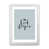 White Framed