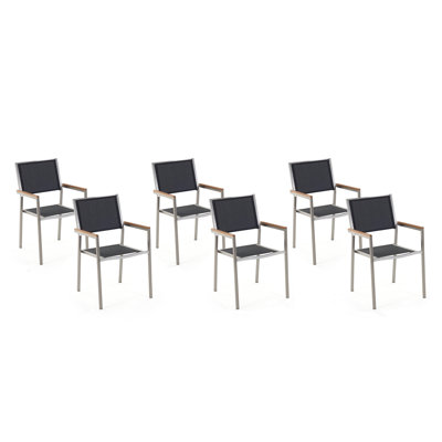 Lothen Stacking Patio Dining Armchair with Cushion