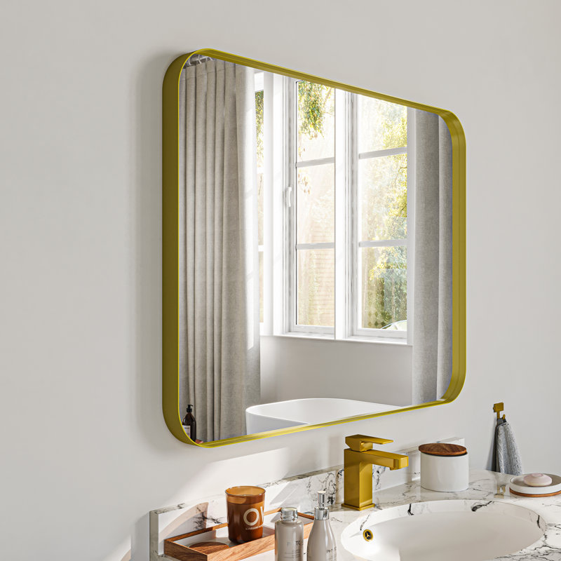 Miroir mural Tahleek, Or, 28 po x 36 po