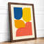 Chromatic Grid Mid-Century - Framed Print-814504632-814504633