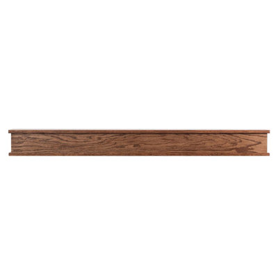 Floating Wood Fireplace Mantel Shelf - 100% Hardwood Oak Shelf For Hanging Above Fireplaces