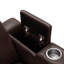 Fauteuil inclinable électrique avec 1 table, brun (ensemble de 2)