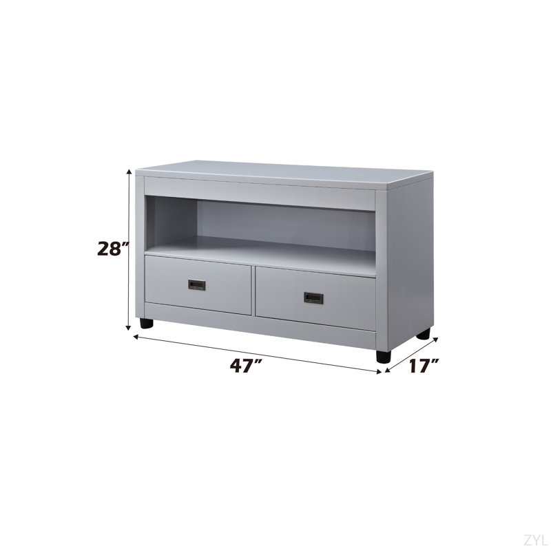 Gray Finish End Table