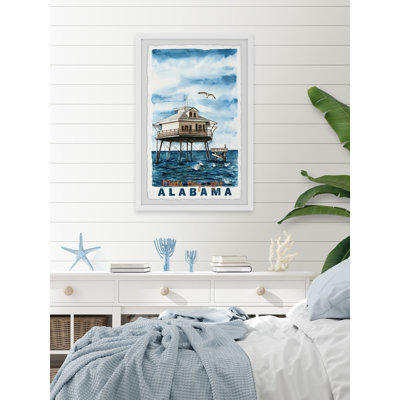 " Middle Bay Light " Painting Print