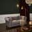 Velvet Chesterfield Sofa, 62" 2-Seater Couch with Rolled Arms & Button Tufted Design, Solid Wood Frame, Spring+Foam Cushions for Comfort, Dark Brown Wood Legs, for Living Room, Apartment, Office-652655325-652655324-652655323