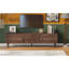 Charmant meuble télé Mid-Century avec plusieurs options de rangement pour la maison