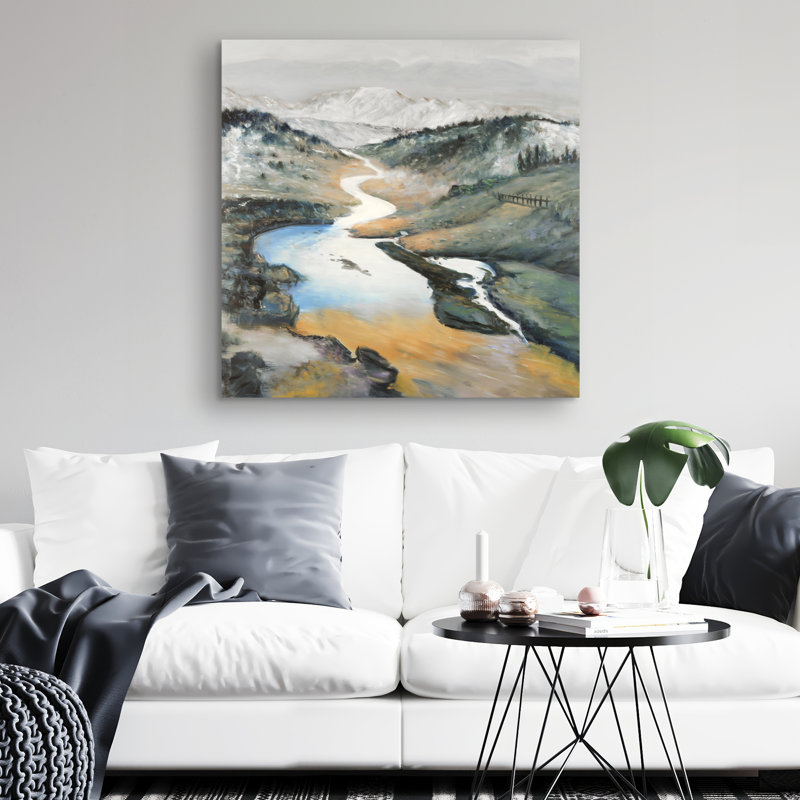 Landscape - 32"x32" art on canvas