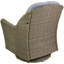Chaise d'extérieur coulissante en osier avec coussins