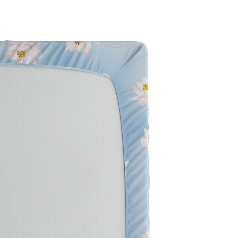 Microfiber Floral Fitted Sheet, Full Fitted Sheet