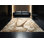 Tapis beige moelleux moelleux et moelleux à motif de harpe classique - reliure beige
