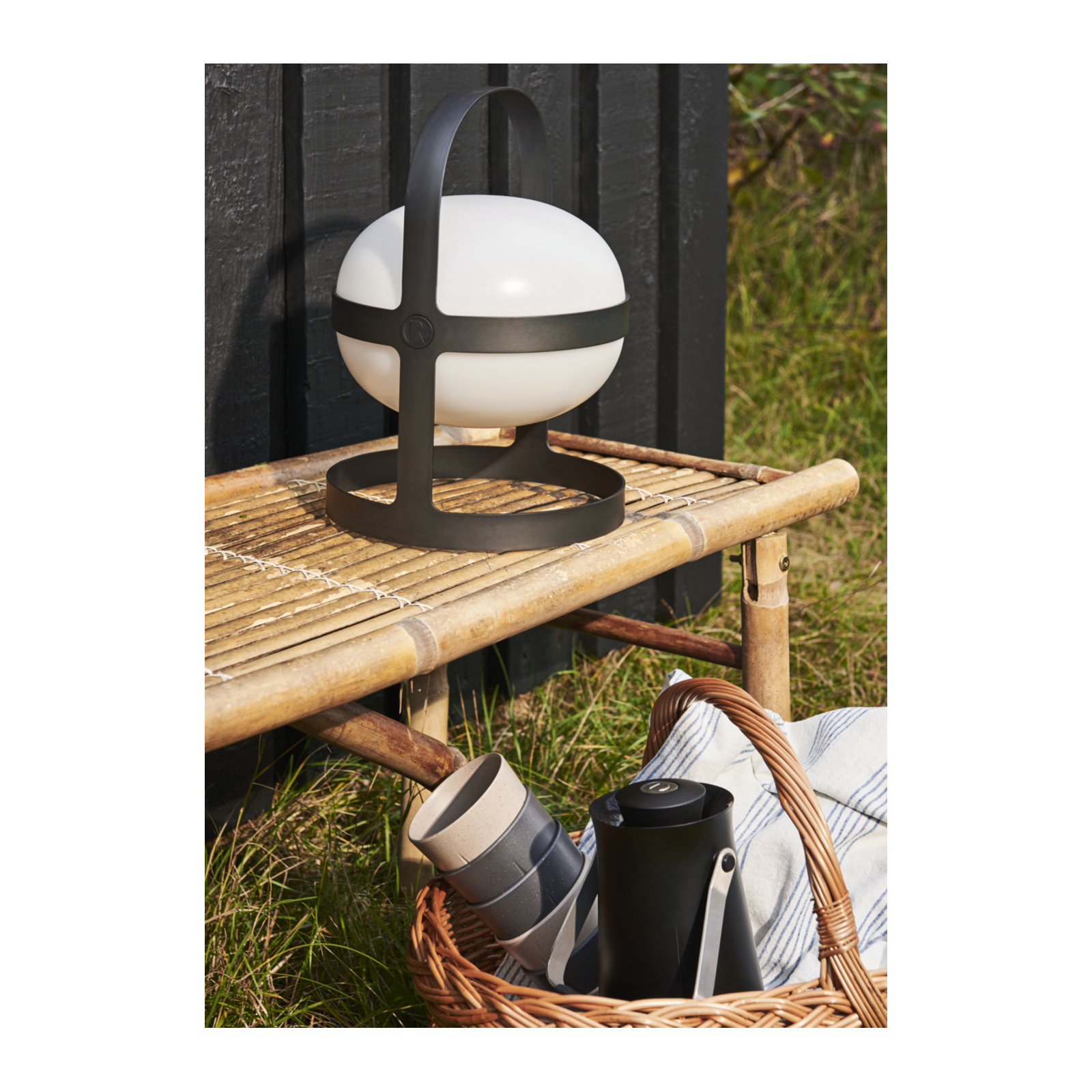 Soft Spot Solar Lamp, 13.39" H x 9.25" W x 9.25" D