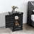 Industrial Metal Container Side Table With Drawer For Bar/Bedroom/Garage-116034677