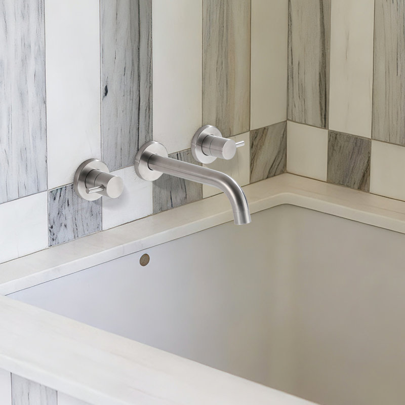 Robinet de baignoire en acier inoxydable avec bec pivotant