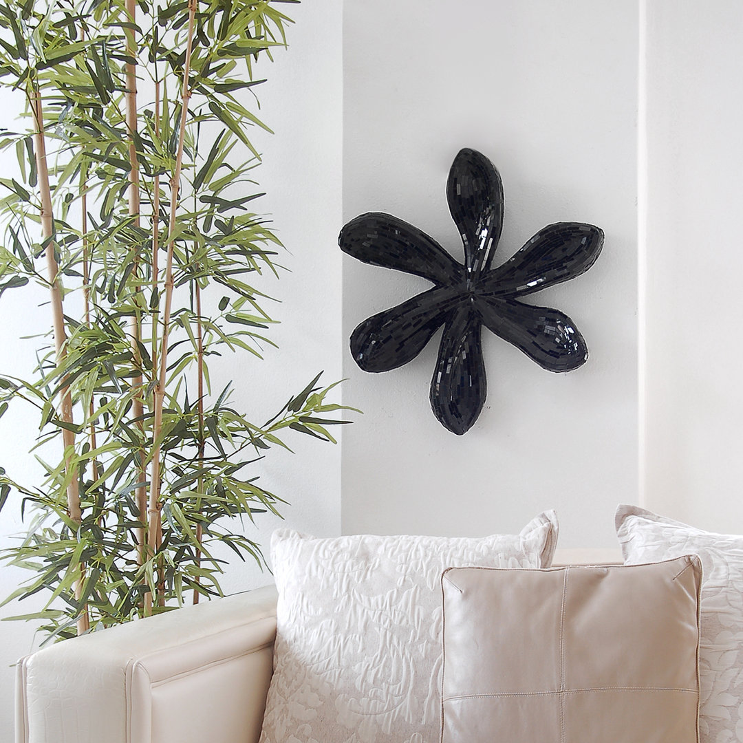Flower 1 Glass Sculpture Wall Décor