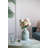 Vase-Black-And-White Swirl