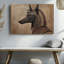 Toile murale Anubis, dessin au trait, dieu égyptien minimaliste-1524080748