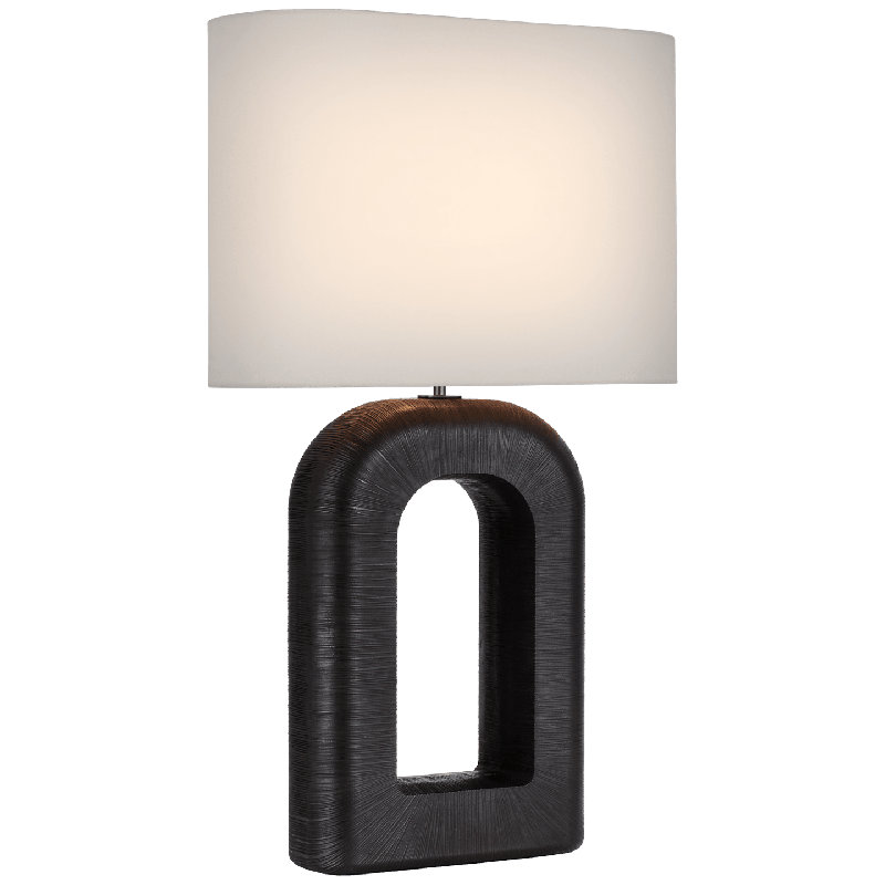 Kelly Wearstler Utopia Large Combed Table Lamp, Black