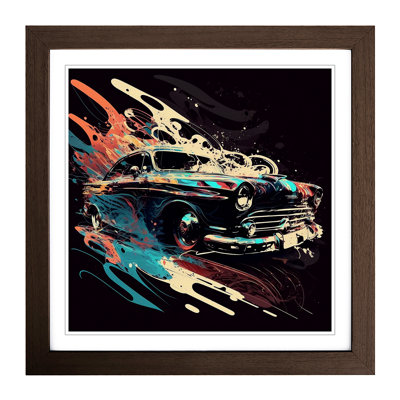Car Gestural Art - Framed Print