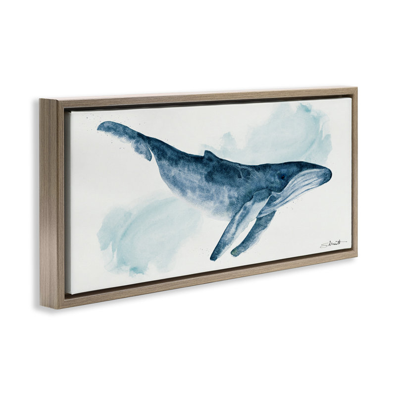Baleine à  nautique, Cadre flottant orme Montalcino, H 14 po x l 31 po
