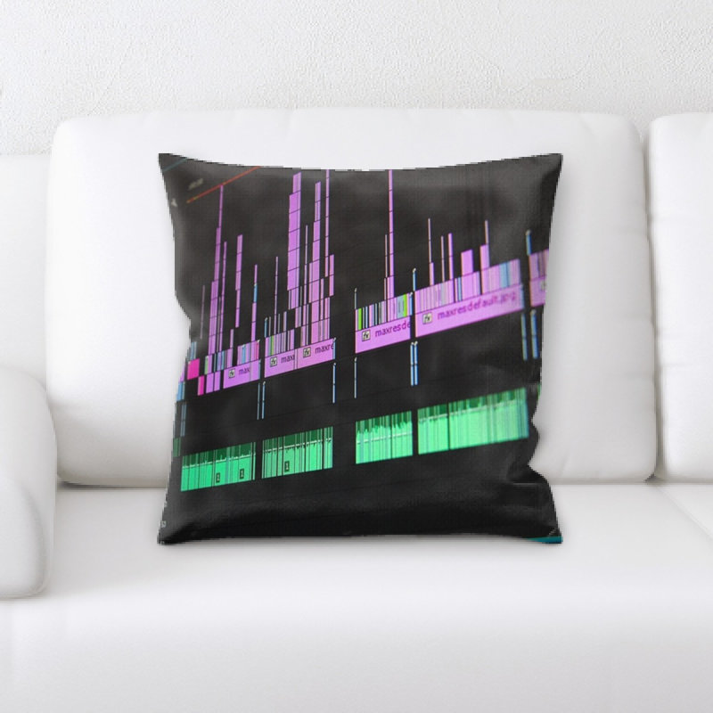 Microsuede Reversible Throw Pillow