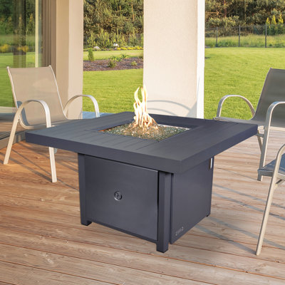 Table de foyer d'extérieur au propane / gaz naturel en aluminium Sunbeam